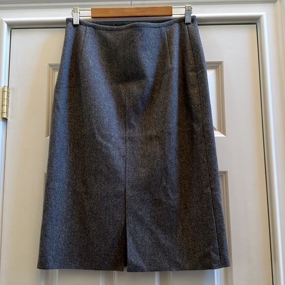 Genny Grey Wool Pencil Skirt Sz 10 - Picture 5 of 9